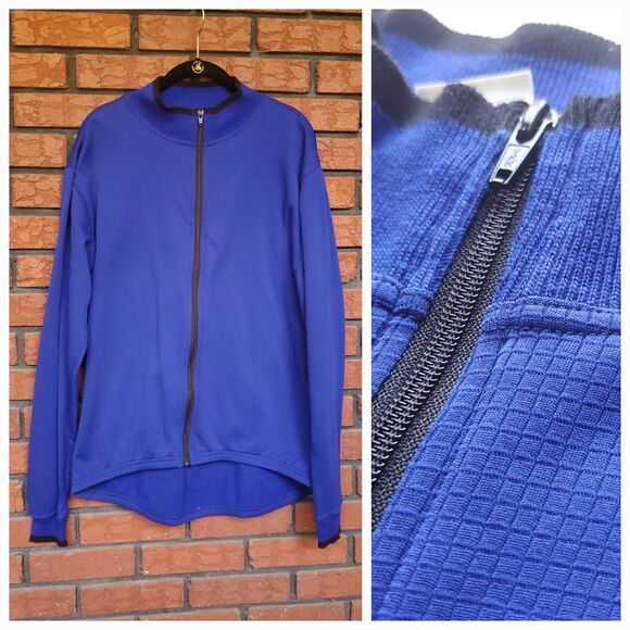 Bellwether Other - Vintage Bellwether Cycling Jersey XL Blue Full Zip Long Sleeve Polyester